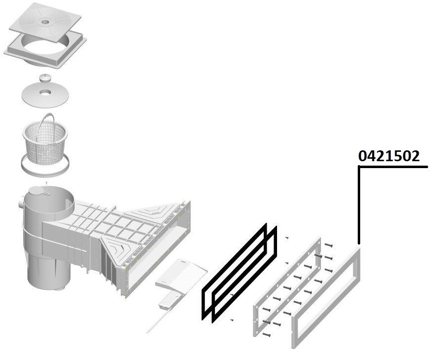 Лицьова частина для скіммера Mirror